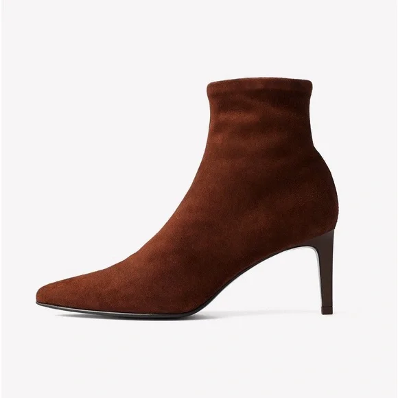 Rag Bone Beha Stretch Boot Pointy Stiletto Ankle Boot Mahogany